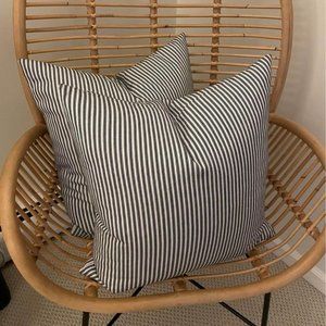 Striped Down Pillows